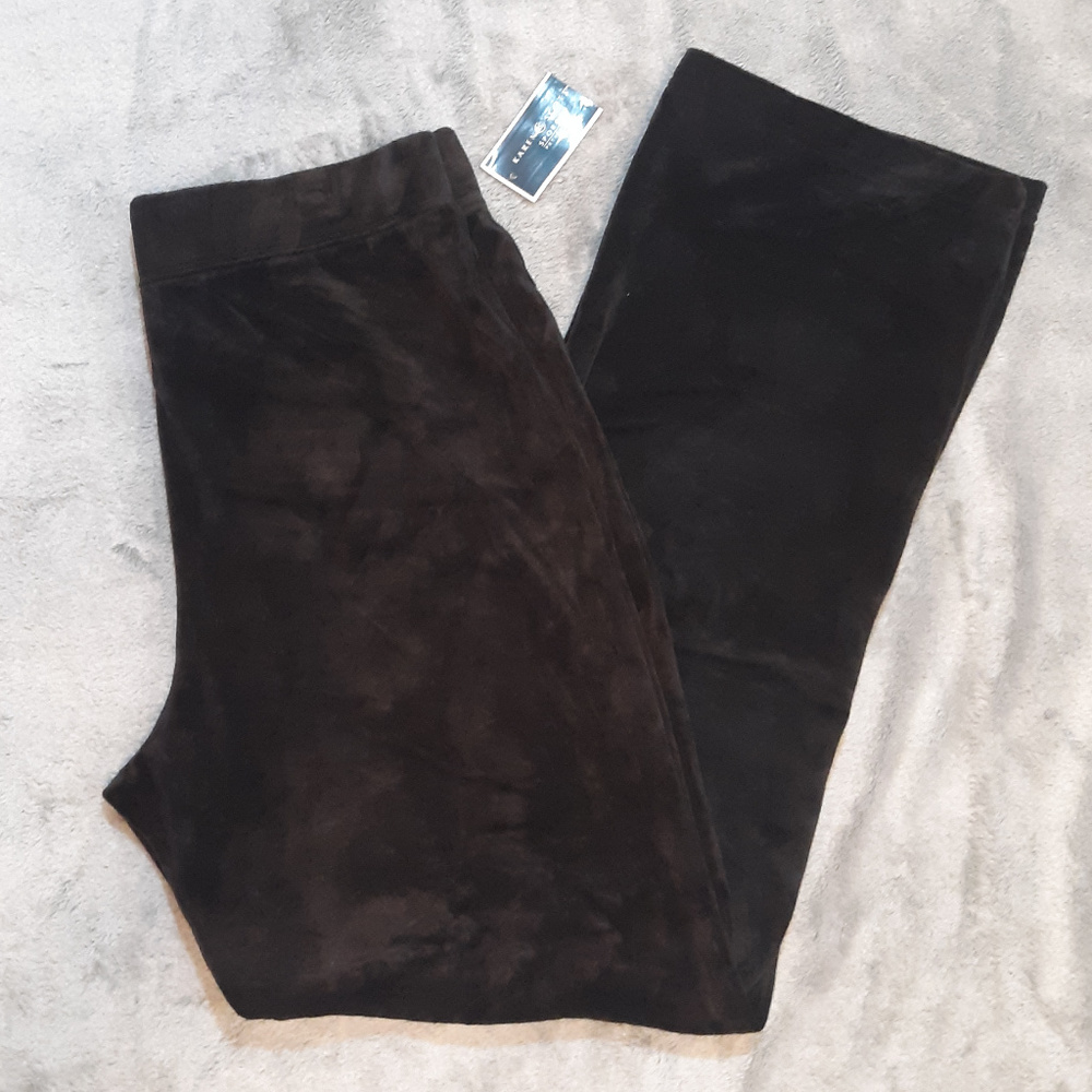 Karen Scott Petite Black Velour PullOn Pant - Picture 6 of 6